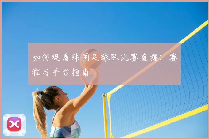 如何观看韩国足球队比赛直播:赛程与平台指南