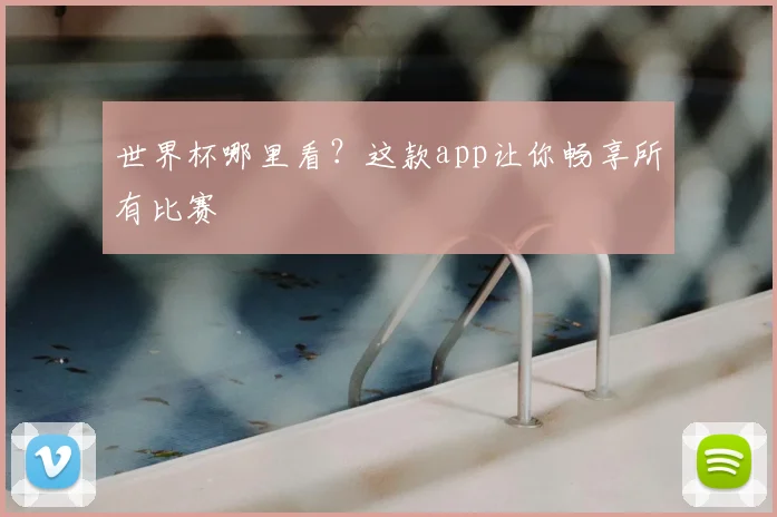 世界杯哪里看？这款app让你畅享所有比赛